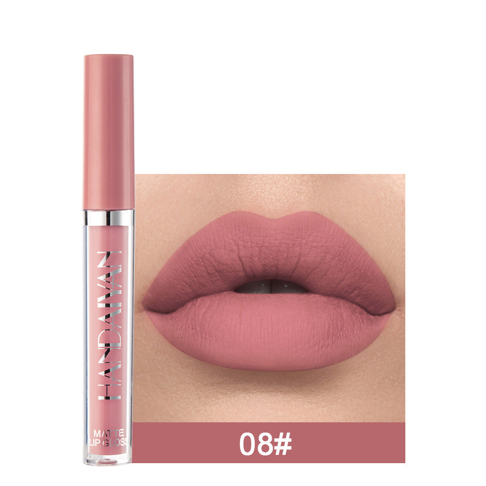 Matte Non-stick Cup Lip Gloss, Non-fading Matte Liquid Lipstick Matte Non-stick Cup Lip Gloss, Non-fading Matte Liquid Lipstick